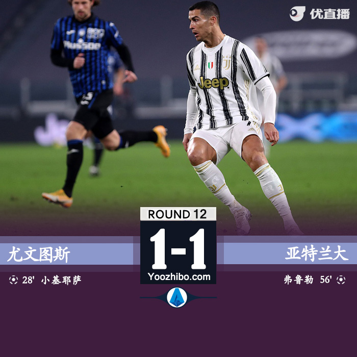 <a href=/zuqiu/zhibode/juventus/ target=_blank class=infotextkey>尤文图斯</a>1-1亚特兰大