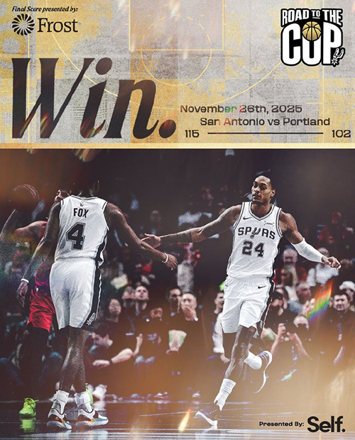 11月27日 NBA杯小组赛西部 马刺vs开拓者 全场录像及集锦