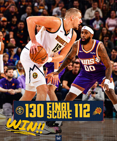 掘金130-112大胜太阳，  <a href=/xing/lanqiu/zhibode/130.html target=_blank class=infotextkey>约基奇</a>26+9+10，布克24分